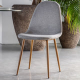 Ghedi Sitera Dining Chair Oak / Light Grey (2pk) — SantoLusso®