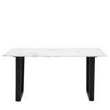Ghedi Bramma Dining Table White Effect — SantoLusso®