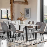 Ghedi Bramma Dining Table White Effect — SantoLusso®