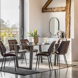 Ghedi Bramma Dining Table Black Effect — SantoLusso®