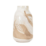 Ghedi Goya Vase Large Reactive White Brown — SantoLusso®