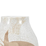 Ghedi Goya Vase Large Reactive White Brown — SantoLusso®