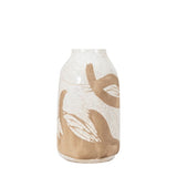 Ghedi Goya Vase Small Reactive White Brown — SantoLusso®