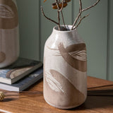 Ghedi Goya Vase Small Reactive White Brown — SantoLusso®