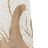 Ghedi Goya Pitcher Vase Reactive WhteBrown — SantoLusso®