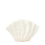 Ghedi Clam Vase Small Reactive White — SantoLusso®