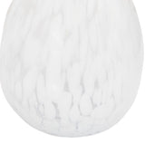 Ghedi Linni Vase Small Clear White Speckle — SantoLusso®