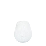 Ghedi Linni Vase Large Frosted White Speck — SantoLusso®