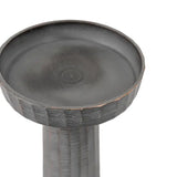 Ghedi Enya Candlestick Small Antique Grey — SantoLusso®