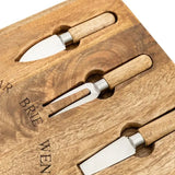 Ghedi Wells Wooden Cheese Board Set — SantoLusso®