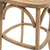 Ghedi Rigard Stool Oak with Rattan (2pk) — SantoLusso®