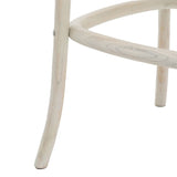 Ghedi Rigard Stool White with Rattan (2pk) — SantoLusso®