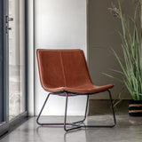 Ghedi Mosso Lounge Chair Brown — SantoLusso®