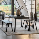 Ghedi Esla Dining Table Black — SantoLusso®