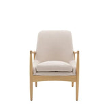 Ghedi Ossandre Armchair Natural Linen — SantoLusso®
