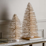 Ghedi Glittered Brush Tree Small White — SantoLusso®