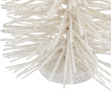 Ghedi Glittered Brush Tree Small White — SantoLusso®