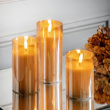 Ghedi LED Candle Gold Votive Set of 3 — SantoLusso®