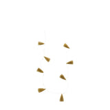 Ghedi Brush Tree Garland 15 LED Lights Gold — SantoLusso®