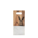 Ghedi Hare Board Small White Marble — SantoLusso®
