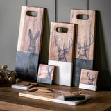 Ghedi Hare Board Small White Marble — SantoLusso®