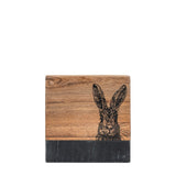 Ghedi Hare Coasters Black Marble Set of 4 — SantoLusso®
