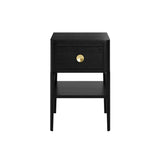 DI Designs Abberley Bedside | Black | 1 Drawer — SantoLusso®