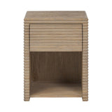 DI Designs Wickham Ribbed Oak Bedside | 1 Drawer — SantoLusso®