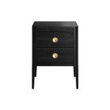 DI Designs Abberley Bedside | Black | 2 Drawers — SantoLusso®