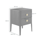 DI Designs Abberley Bedside | Black | 2 Drawers