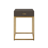 DI Designs Hampton Bedside | Brown Shagreen — SantoLusso®