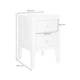 DI Designs Alton Bedside | White