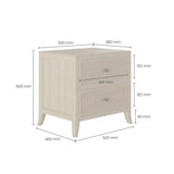 DI Designs Witley Bedside | Two Drawers