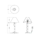 DI Designs Lamp – Bamboo Gesso