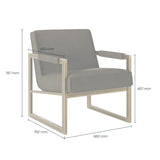 DI Designs Mickleton Club Chair- Olive