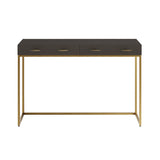 DI Designs Hampton Console | Brown Shagreen — SantoLusso®