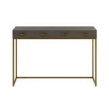DI Designs Hampton Console | Grey Shagreen — SantoLusso®