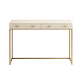 DI Designs Hampton Console | Ivory Shagreen — SantoLusso®