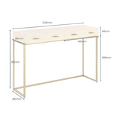 DI Designs Hampton Console | Ivory Shagreen