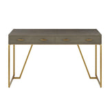DI Designs Hampton Desk | Grey Shagreen — SantoLusso®