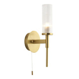 Ghedi Ballo Bathroom 1 Wall Light Brass — SantoLusso®