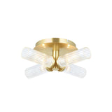 Ghedi Ballo Bathroom 4 Ceiling Light Brass — SantoLusso®