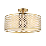 Ghedi Bryony Ceiling Lamp Gold/White — SantoLusso®