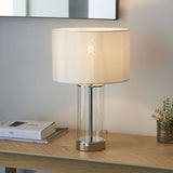 Ghedi Clarice Table Lamp Nickel — SantoLusso®
