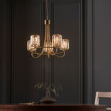 Ghedi Damari 5 Pendant Light Antique Brass — SantoLusso®