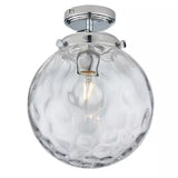 Ghedi Dominica Bathroom 1 Ceiling Light Chrome — SantoLusso®