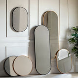 Ghedi Estanno Mirror Round Black — SantoLusso®