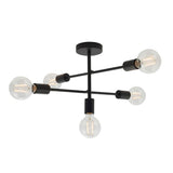 Ghedi Gabriela 5 Ceiling Lamp Black Small — SantoLusso®