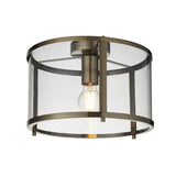 Ghedi Graziana 1 Ceiling Light Antique Brass — SantoLusso®