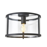 Ghedi Graziana 1 Ceiling Light Black — SantoLusso®